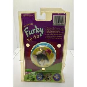 Vintage 1999 Tiger Electronics Hasbro Furby Yo-Yo ~ Sealed New ~ Blue Yellow